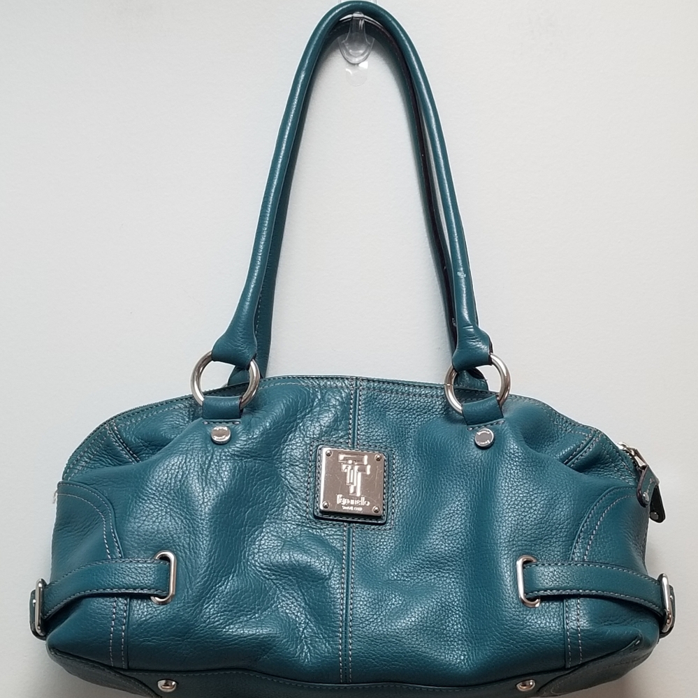 TIGNANELLO | TEAL LEATHER PURSE, NEW!